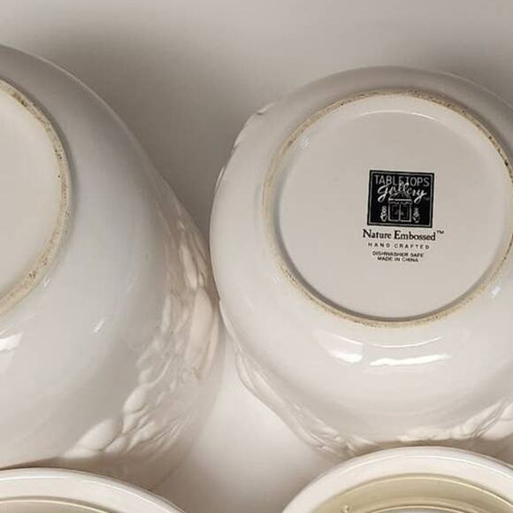 TABLETOPS GALLERY Handcrafted "Nature Embossed Tabletop Containers & Servingwear - Picture 13 of 15